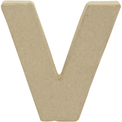 Small Kraft Letter 'V'...