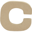 Small Kraft Letter 'C' 8.5cm/ Pc.