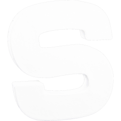 Petite lettre S 12cm/ Pce