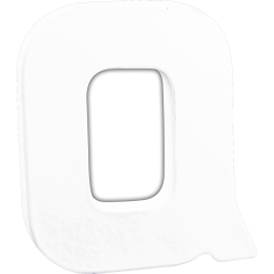 Small Letter 'Q' 12cm/ Pc.