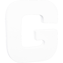 Petite lettre G 12cm/ Pce
