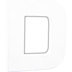 Petite lettre D 12cm/ Pce