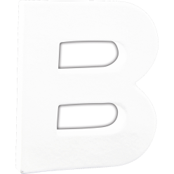 Letter 12cm, B-/ St.