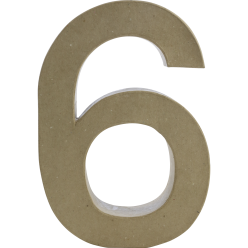Chiffre 6 fantaisie-/ Pce