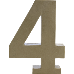 Chiffre 4 fantaisie-/ Pc.