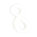 Small Number '8' 12cm/ Pc.