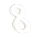 Small Number '8' 12cm/ Pc.