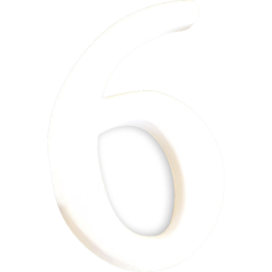 Small Number '6' 12cm/ Pc.