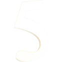 Petit chiffre 5 12cm/ Pce
