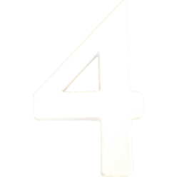 Small Number '4' 12cm/ Pc.