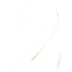 Petit chiffre 2 12cm/ Pce