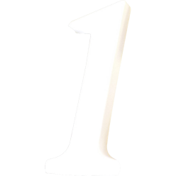 Small Number '1' 12cm/ Pc.