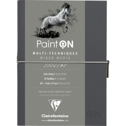 Paint'ON Gris carnet cousu...
