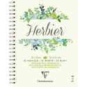 Herbier carnet spiralé 32F 24x32cm 180g/ Pce