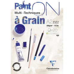 Paint'ON à grain bloc collé...