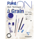 Clairefontaine Paint'On with Grain Glued Pads A5 20 Sheets 250g/ Pc.