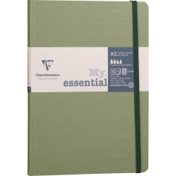 Age Bag, My.Essential 14,8x21cm, Thread-Bound Notebook, 96 Sheets, Lined, Tobacco, Ivory 90g Paper/ Pc.