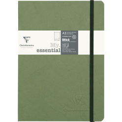 Age Bag, My.Essential 14,8x21cm Thread-Bound Notebook, 96 Sheets, DOT Grid, Black, Ivory 90g Paper/ Pc.