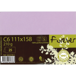 Forever dub.krt.210g- 111x158 pk25 lila/ St.