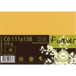 Carte pliée 111x158 FOREVER 210g pqt 25/ Pce