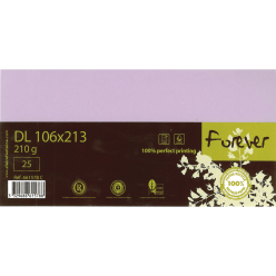 Forever Kaart 210g 1-06x213 pk25 lila/ St.