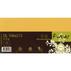 Forever Kaart 210g 1-06x213 pk25 abrik./ St.