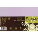 *82X128 CARTE FOREVE-R LILAS 210G PAR 25/ Pc.