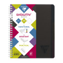 Linicolor, Wirebound notebook 16x21cm 90 sheets micro perforated 4 holes+ 3 removable deviders sq.5x5 assorted/ Pc.