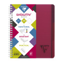 Linicolor, Wirebound notebook 16x21cm 90 sheets micro perforated 4 holes+ 3 removable deviders sq.5x5 assorted/ Pc.