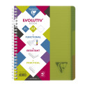 Linicolor, Wirebound notebook 16x21cm 90 sheets micro perforated 4 holes+ 3 removable deviders sq.5x5 assorted/ Pc.