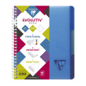 Evolutiv'Book Linicolor INTENSIVE cahier reliure intégrale A5+ 180 pages détachables perforé 6 trous petits carreaux + cadre en-