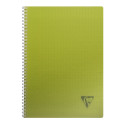 Cahier reliure intégrale Linicolor INTENSIVE A4 100 pages grands carreaux couverture plastique polypropyène rainuré Couleur aléa