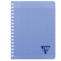 Cahier reliure intégrale Linicolor FRESH 17x22cm 100 pages grands carreaux couverture plastique polypropyène rainuré Couleur alé