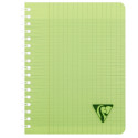Cahier reliure intégrale Linicolor FRESH 17x22cm 100 pages grands carreaux couverture plastique polypropyène rainuré Couleur alé