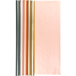 Roll of iridescent kraft 2x0,70m in display of 30 rolls assorted/ Pc.