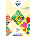 PAPIER COULEUR, Bloc de 10 feuilles 270g/m2 au format 21x29,7cm/ Pce