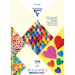 Gekleurd tekenpap. 2-0bl...