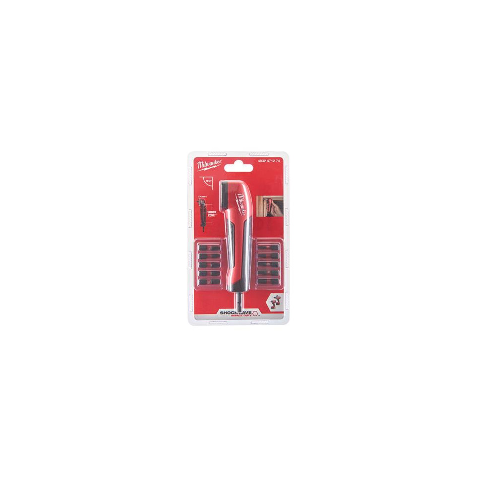 Porte-Embout Magnétique MILWAUKEE Shockwave - 4932352406 - Pour Embouts De Tournevis/Visseuse