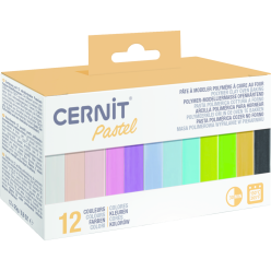 Assortment of 12 mini blocks 25g Pastel/ Pc.