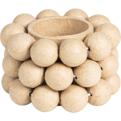 Bougeoir rond 8x8x5 cm/ Pce