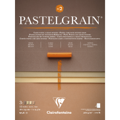 PastelGrain bloc collé n°2 12F 18x24cm 360g/ Pce