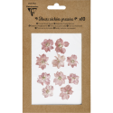 FLEURS SECHEES PRESS-EES, 10pces, Rose/ Pc.
