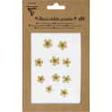 FLEURS SECHEES PRESS-EES, 10pces, Jaune/ Pc.