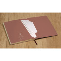 Terracotta, Day-to-day journal A5 14,8x21 cm, 96 sheets, dot, expanding inner pocket, bookmark, elastic closure, assorted patter