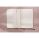 Terracotta, Day-to-day journal A5 14,8x21 cm, 96 sheets, dot, expanding inner pocket, bookmark, elastic closure, assorted patter