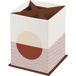 Terracotta, Pennenho-uder vierk. 8,5x8,5/ St.