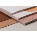 Terracotta, Memo pad 3 levels 10x14x0,8cm 90 sheets printed, 30 per size/ Pc.