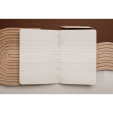 Terracotta, Soft cover notebook A5 14,8x21 cm, 80 sheets, lined, raw binding, assorted patterns./ Pc.