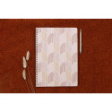 Terracotta, Wire bound notebook A4 21x29,7 cm, 74 sheets, lined and margin, assorted patterns./ Pc.