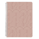 Terracotta, Wire bound notebooks A5 14,8x21 cm, 74 sheets, lined, assorted patterns./ Pc.